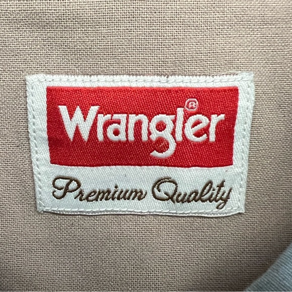 Wrangler XL cyan button SS down 100% cotton - Picture 4 of 5